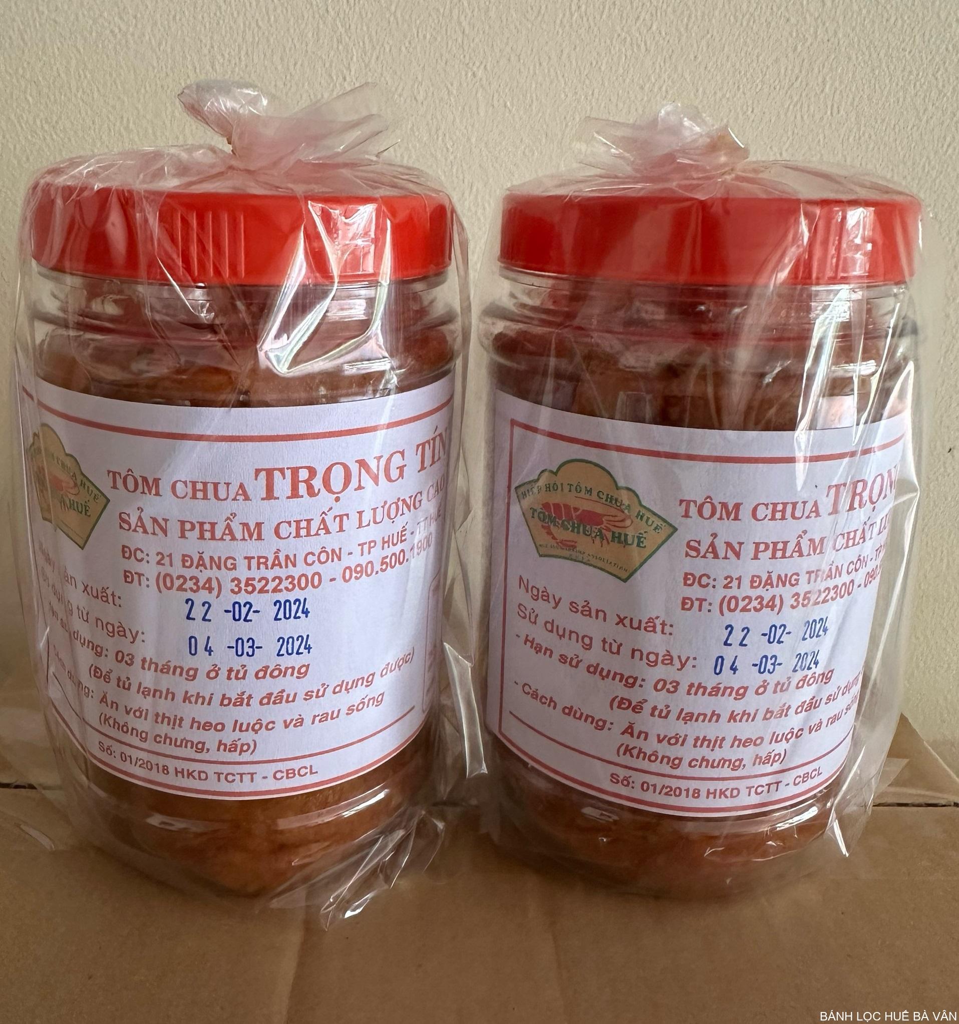 Tôm chua trọng tín Huế Tôm chua trọng tín Huế